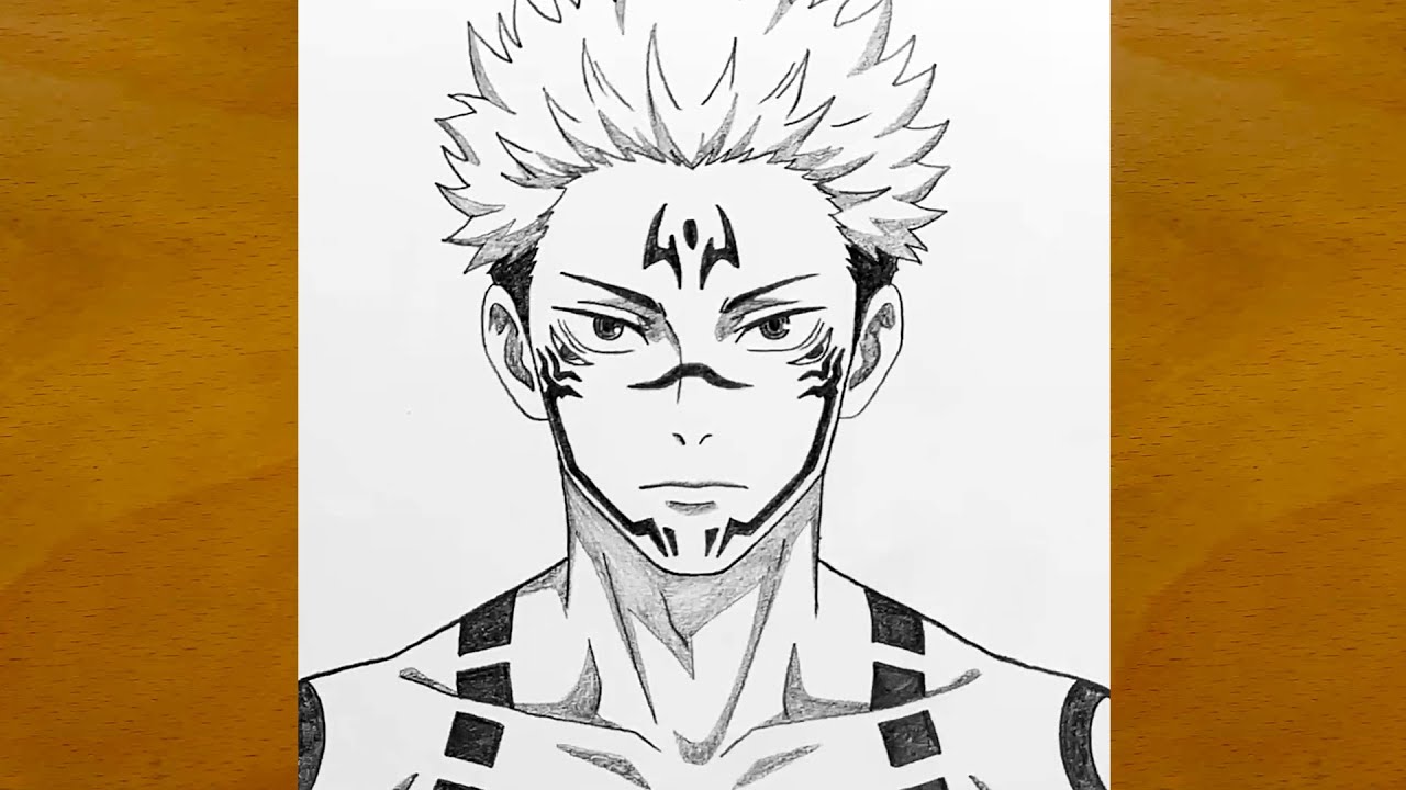 How to Draw Ryomen Sukuna Step by Step | Easy Anime Drawing