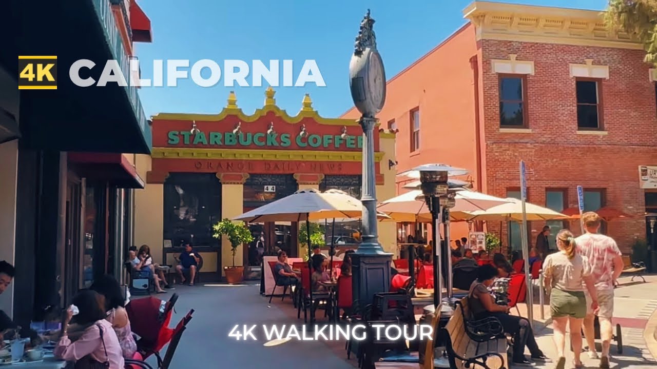 [4K] Walking ORANGE CALIFORNIA : Exploring The Historic City of Orange California