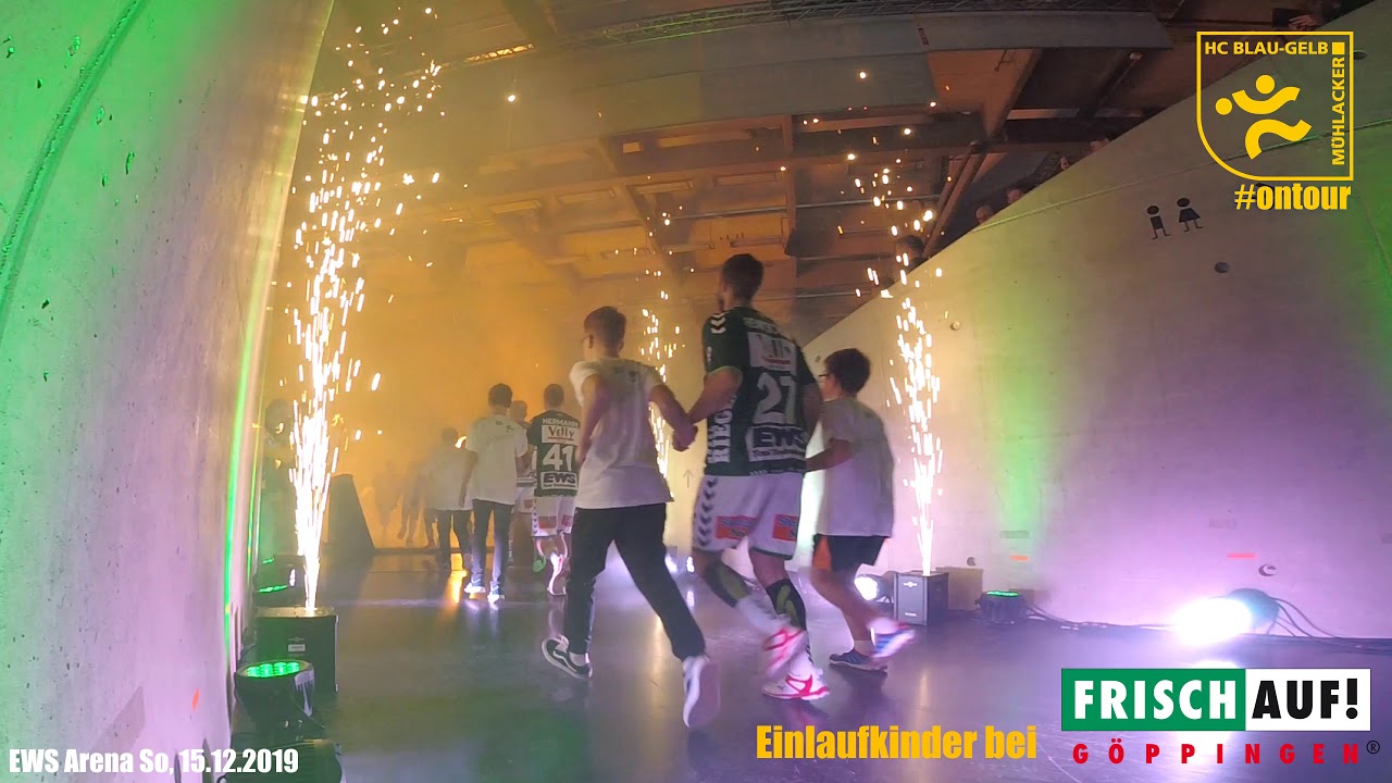 HC BG Mühlacker Einlaufkinder bei FRISCH AUF! Göppingen 15.12.2019