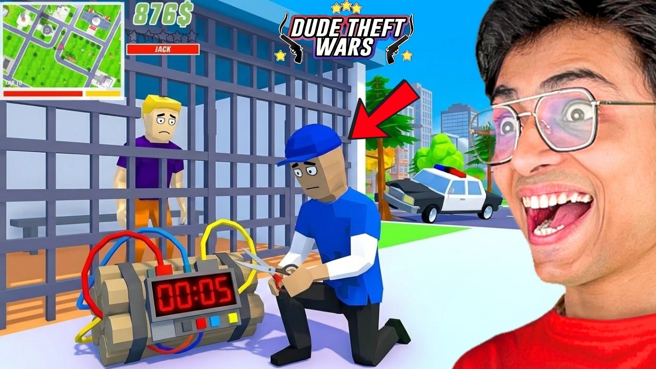 SAVING RICHIE in DUDE THEFT WARS😱 SECRET ESCAPE