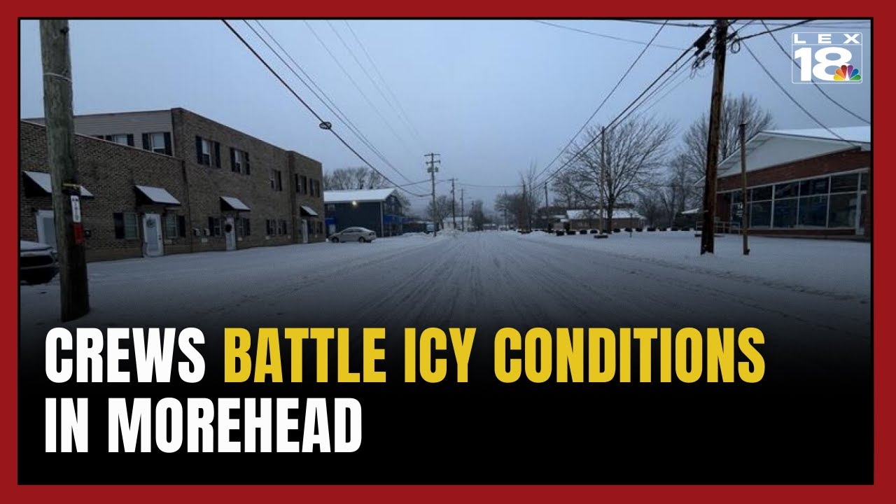 Morehead crews battle icy roads after winter storm