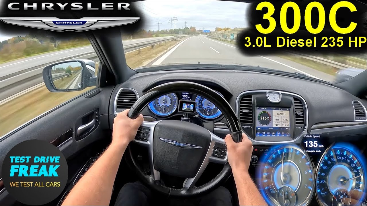 2013 Chrysler 300C 3.0 CRD V6 Diesel (235 HP) TOPSPEED POV 🚗 Autobahn Drive | No Speed Limit
