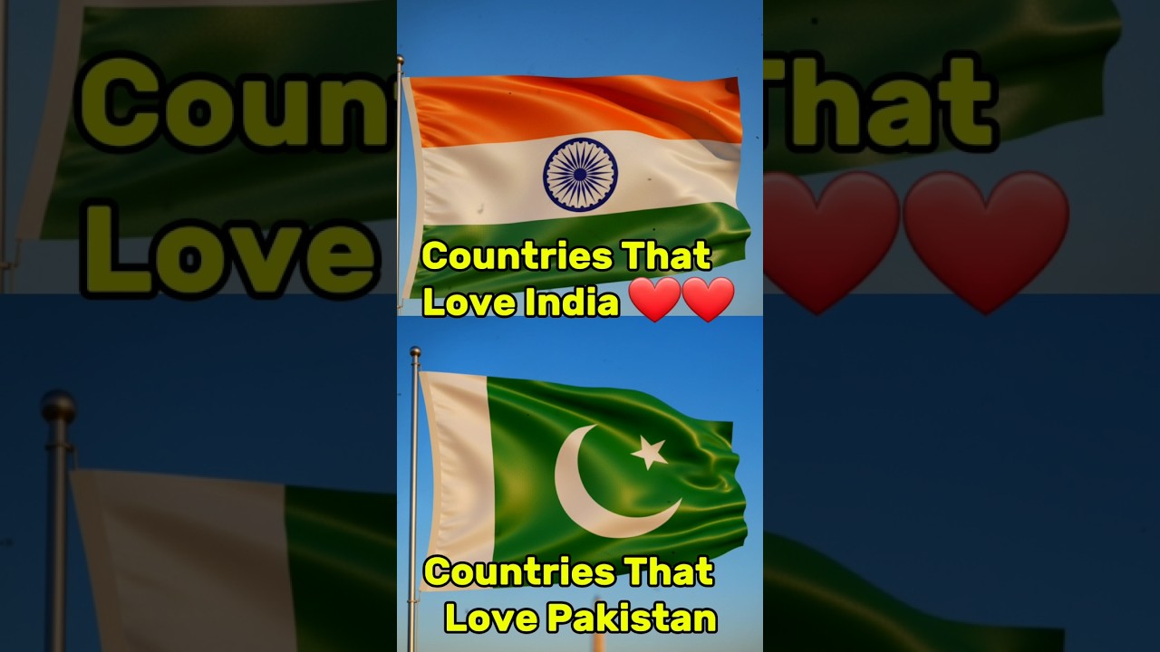 Countries That Love India 🇮🇳 vs Countries That Support Pakistan. Global Allies Comparison #shorts