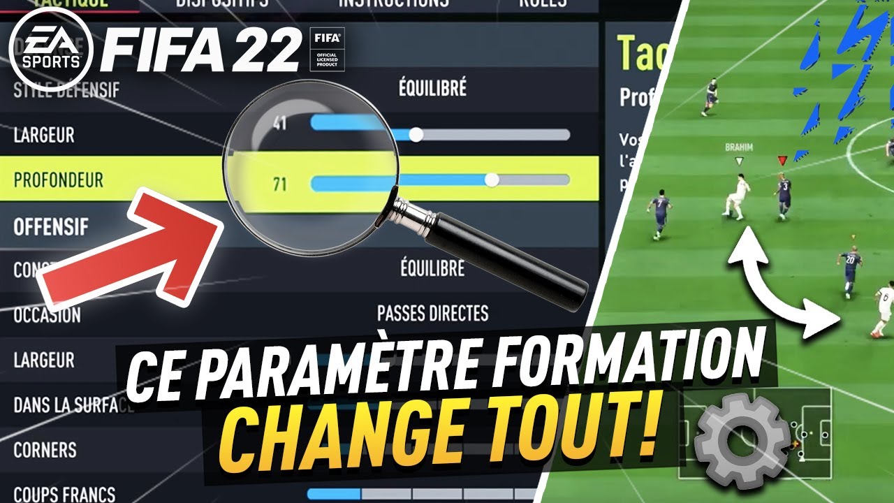 CE PARAMÈTRE FORMATION CHANGE TOUT SUR FIFA 22 ! (tactique perso)