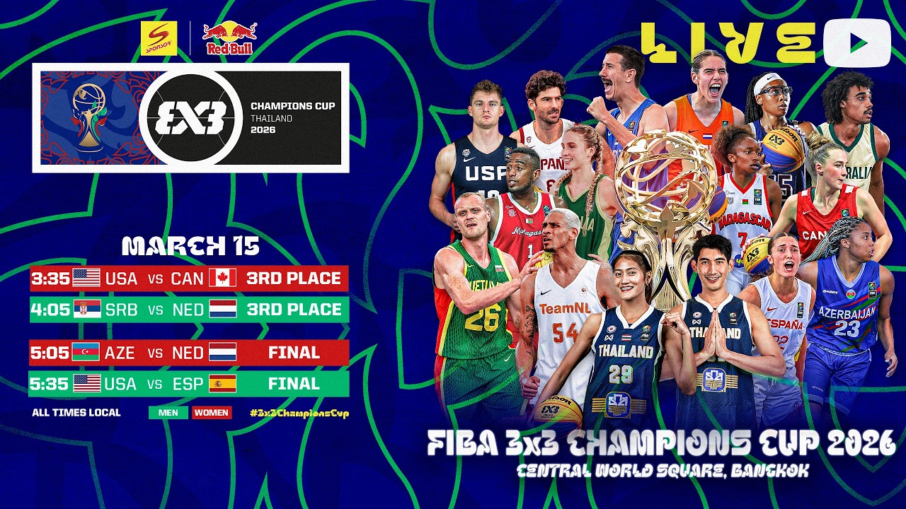 LIVE 🔴 FIBA 3x3 Sponsor | Red Bull Champions Cup 2026 | Finals