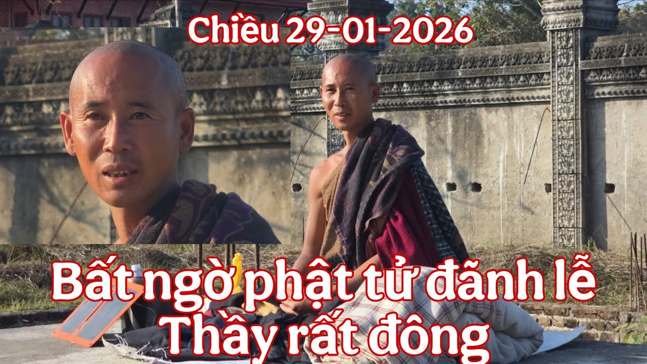 Bất Ngờ - chiều 29-01-2026 Rất đông Phật Tử mới qua Đãnh Lễ #thayminhtue 