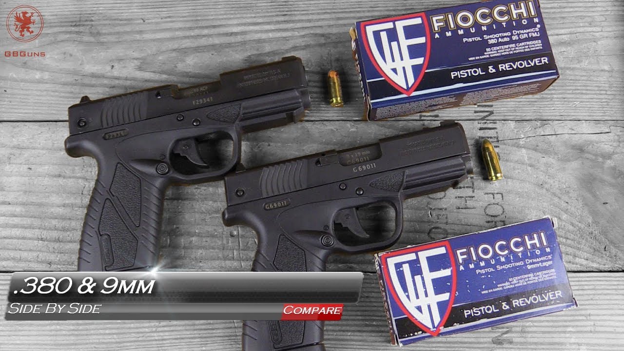 380 and 9mm Comparison with two Bersa Pistols