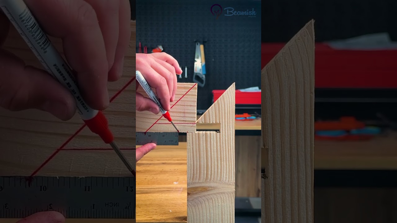 Wood joint method #diy #woodjoint #trick
