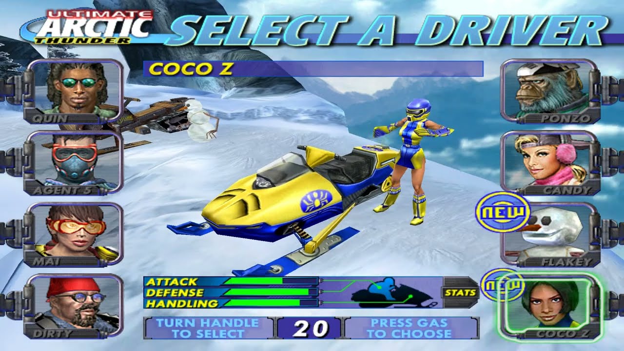 Ultimate Arctic Thunder (2001) - CoCo Z - Gameplay (TeknoParrot)