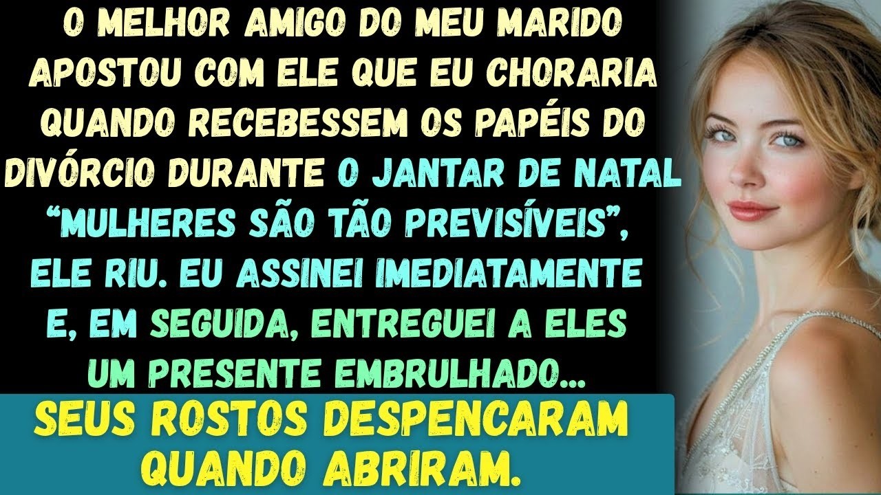 Ele apostou que eu choraria ao receber os papéis do divórcio no Natal — então dei a eles um presente