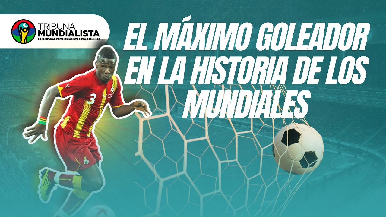 El máximo goleador africano en la historia de los Mundiales