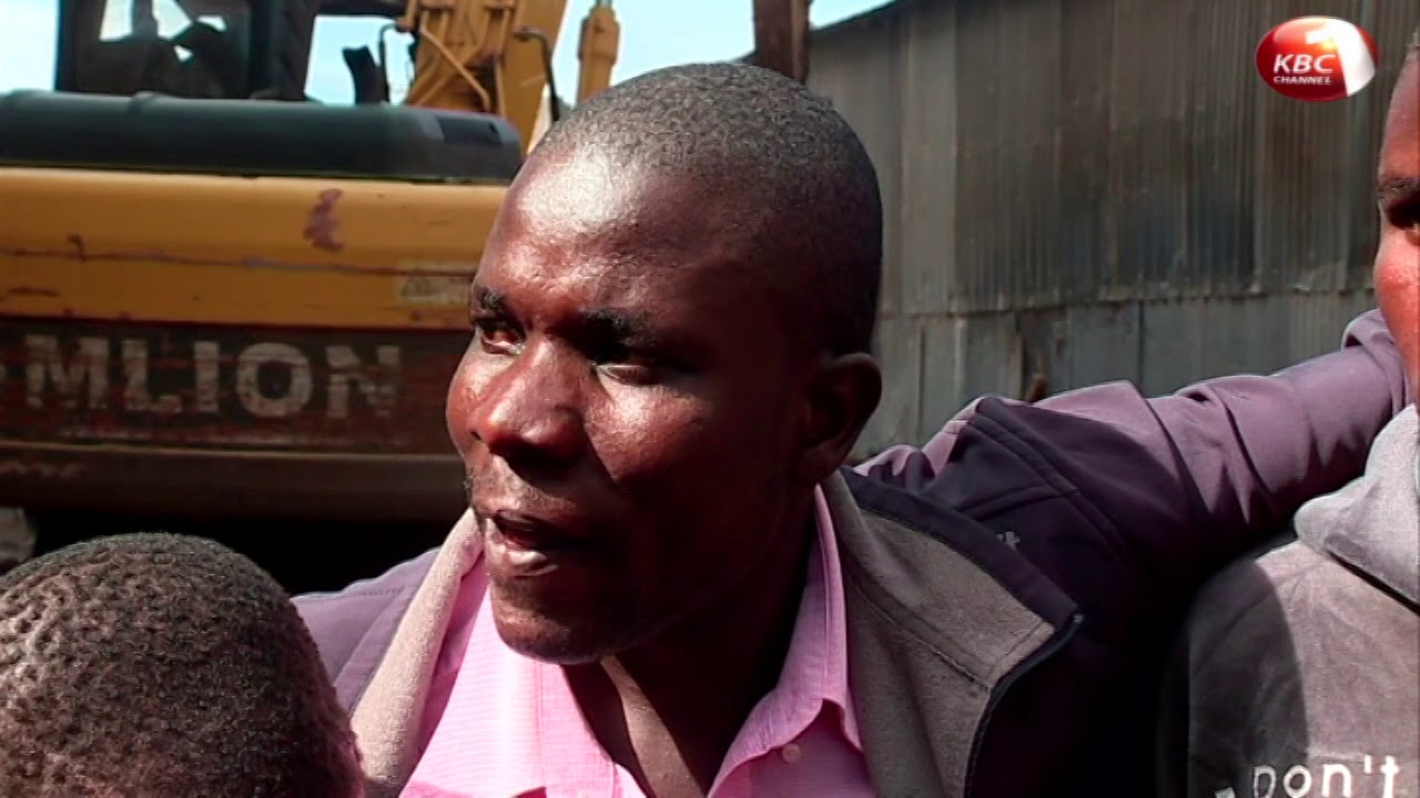 Multi-agency rescue team at the scene of the collapsed building in Tassia estate embakasi