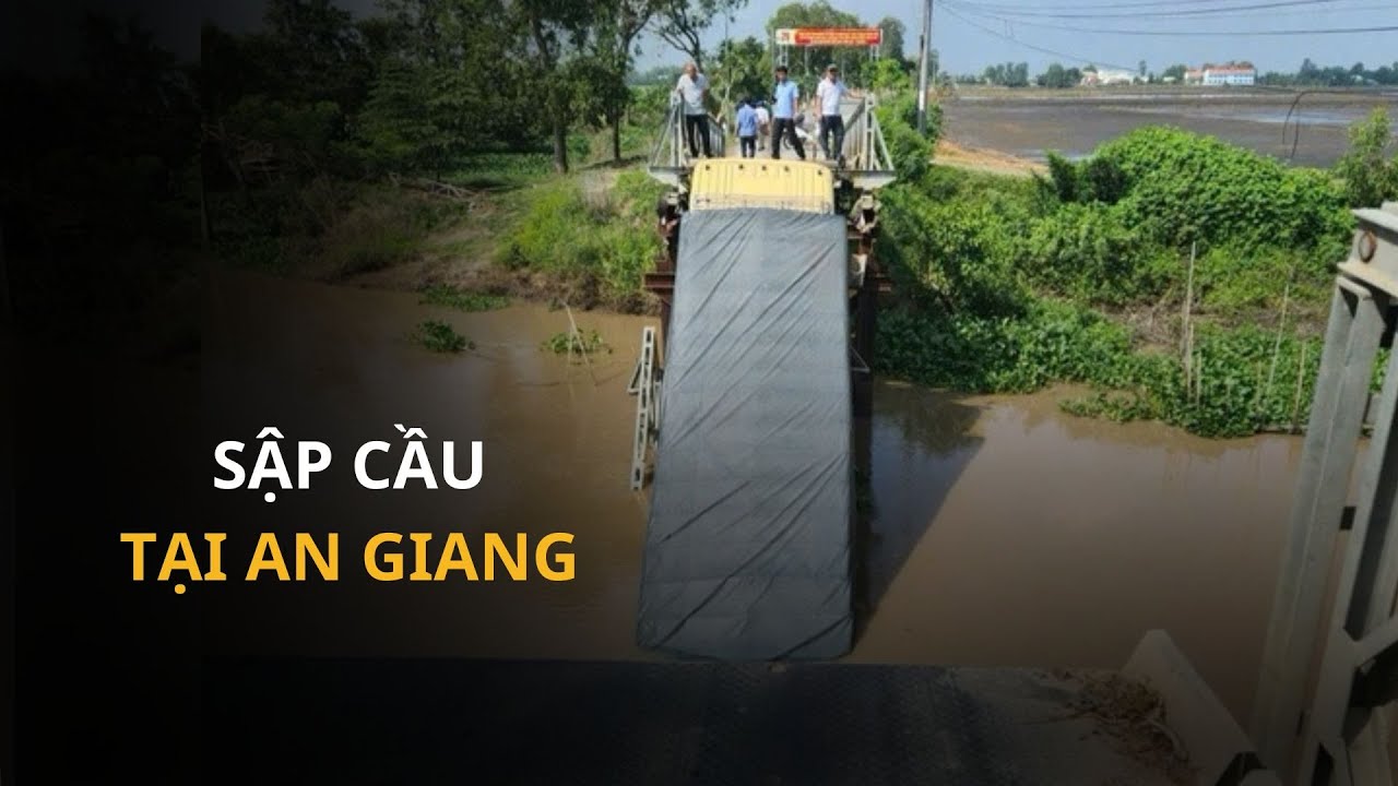 Xe tải chở gạch tổng trọng tải gần 50 tấn gây sập cầu tải trọng 5 tấn