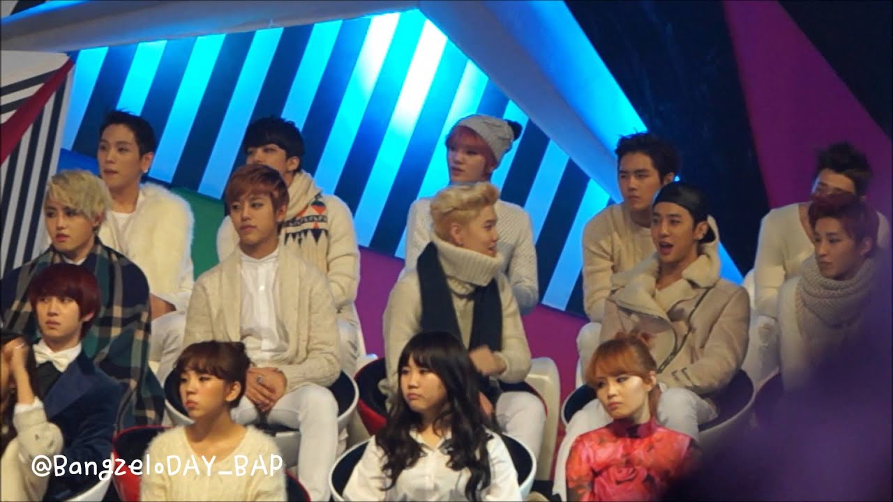 131229 SBS 가요대전 참가자석 B.A.P #7 (빵어르신 신남 ll)