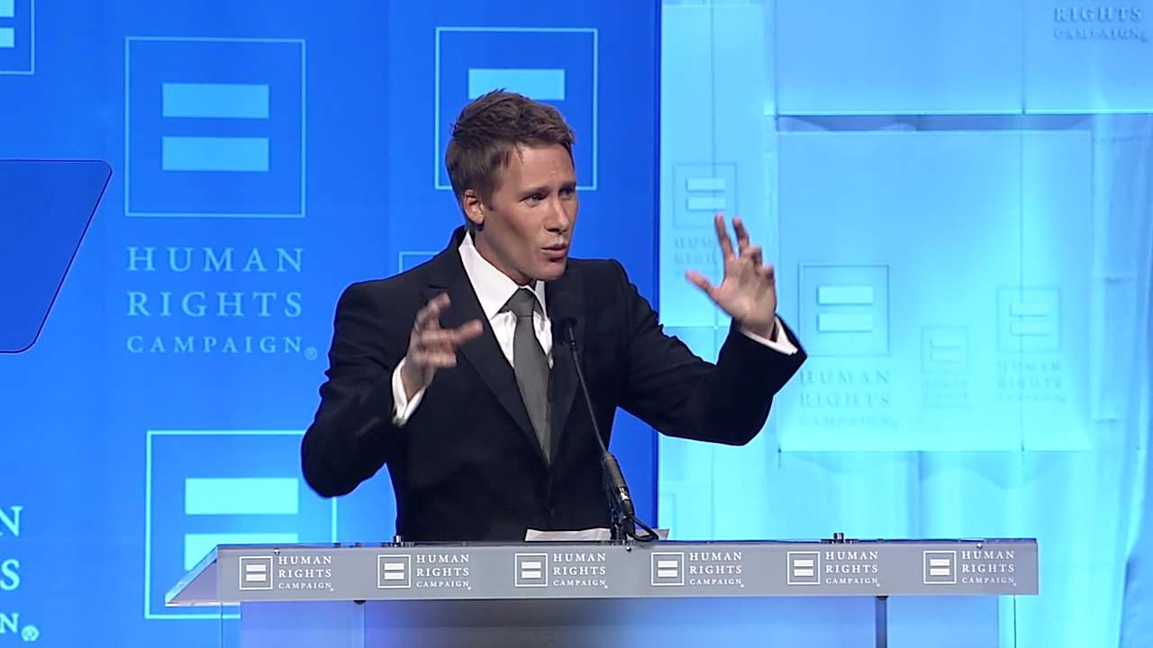 Dustin Lance Black at the 2012 HRC National Dinner
