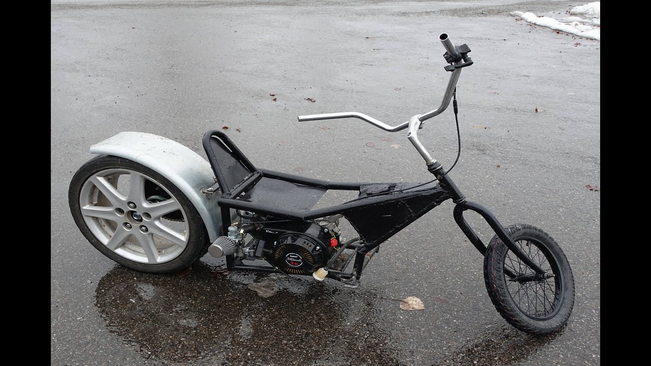 Homemade Car Wheel Minibike
