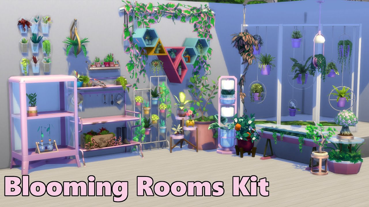 The Sims 4 Blooming Rooms kit| With item descriptions