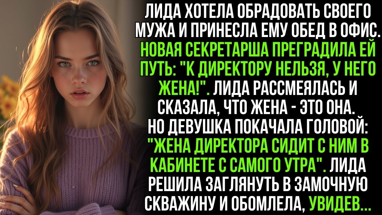 Лида хотела сделать сюрприз мужу на работе, но у входа узнала, что у него есть другая 