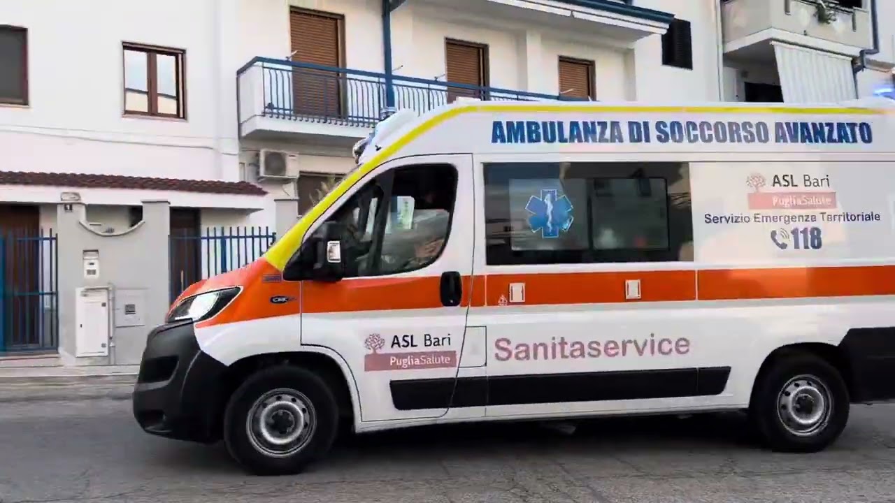 Ambulanza SANITASERVICE in emergenza