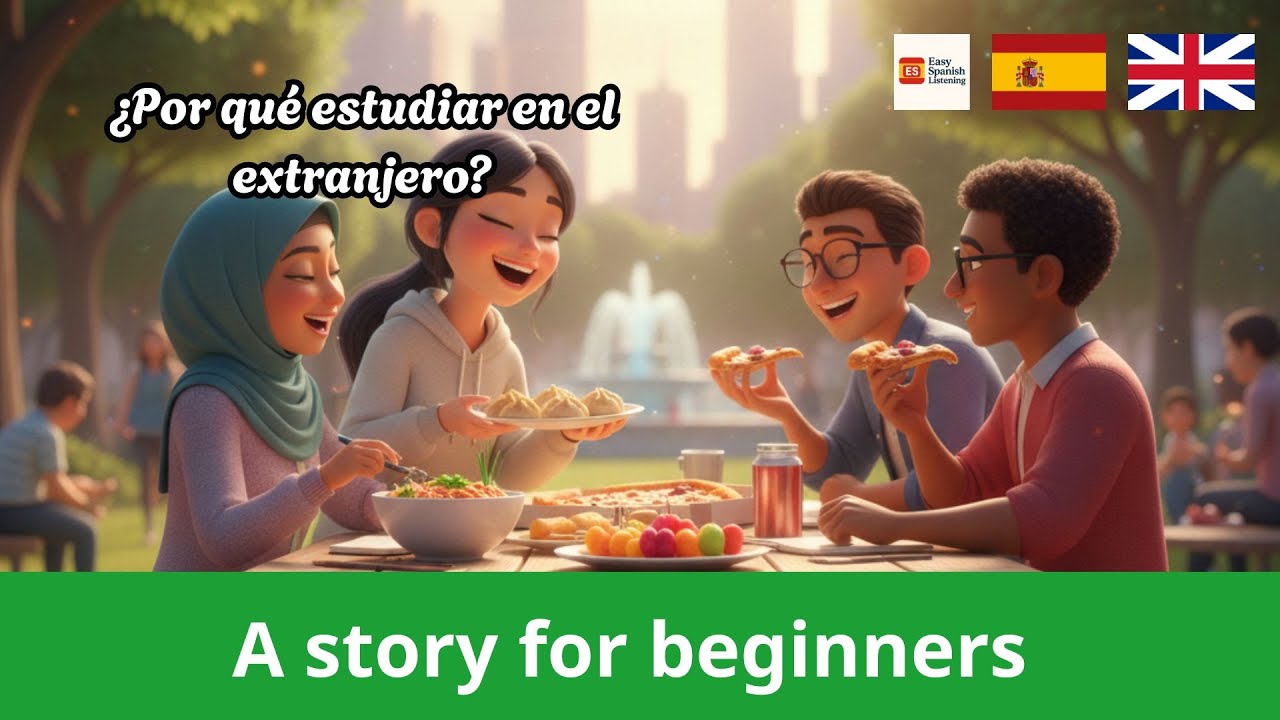 LEARN SPANISH with Simple Story for beginners (A1-A2) – ¿Por qué estudiar en el extranjero