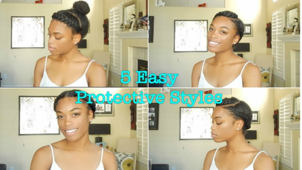 5 Easy Protective Hairstyles on Natural Hair