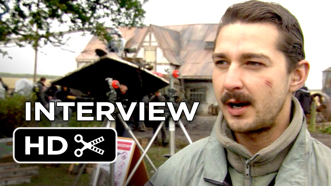 Fury Interview - Shia LaBeouf (2014) - Michael Pe&ntilde;a, Brad Pitt War Drama HD