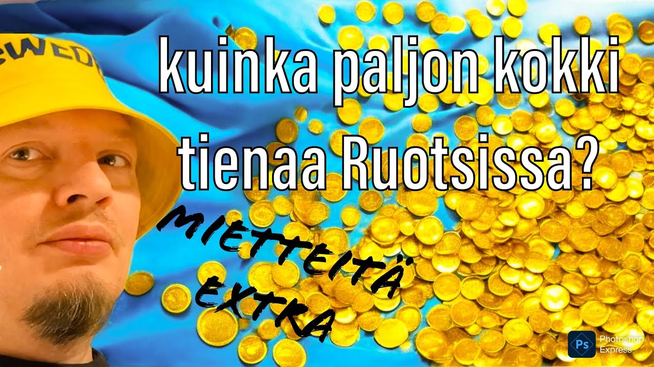 Kuinka paljon kokki tienaa Ruotsissa?