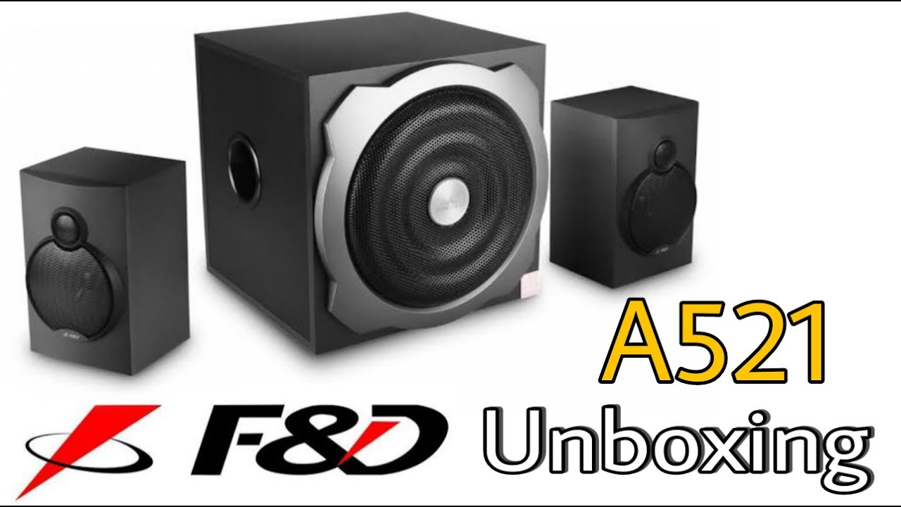 F&D A521 2.1 Speaker Unboxing | Sound test & Review