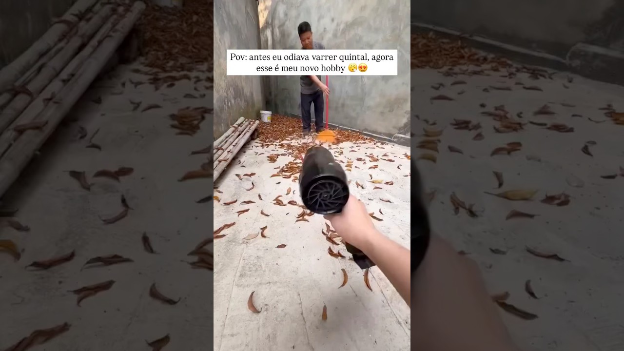 Soprador de folhas turbo portátil para varrer todo o quintal 🍂💨