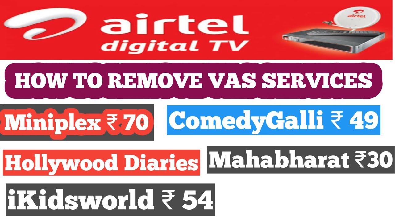 HOW TO REMOVE VAS AIRTEL DIGITAL TV  | MNR |