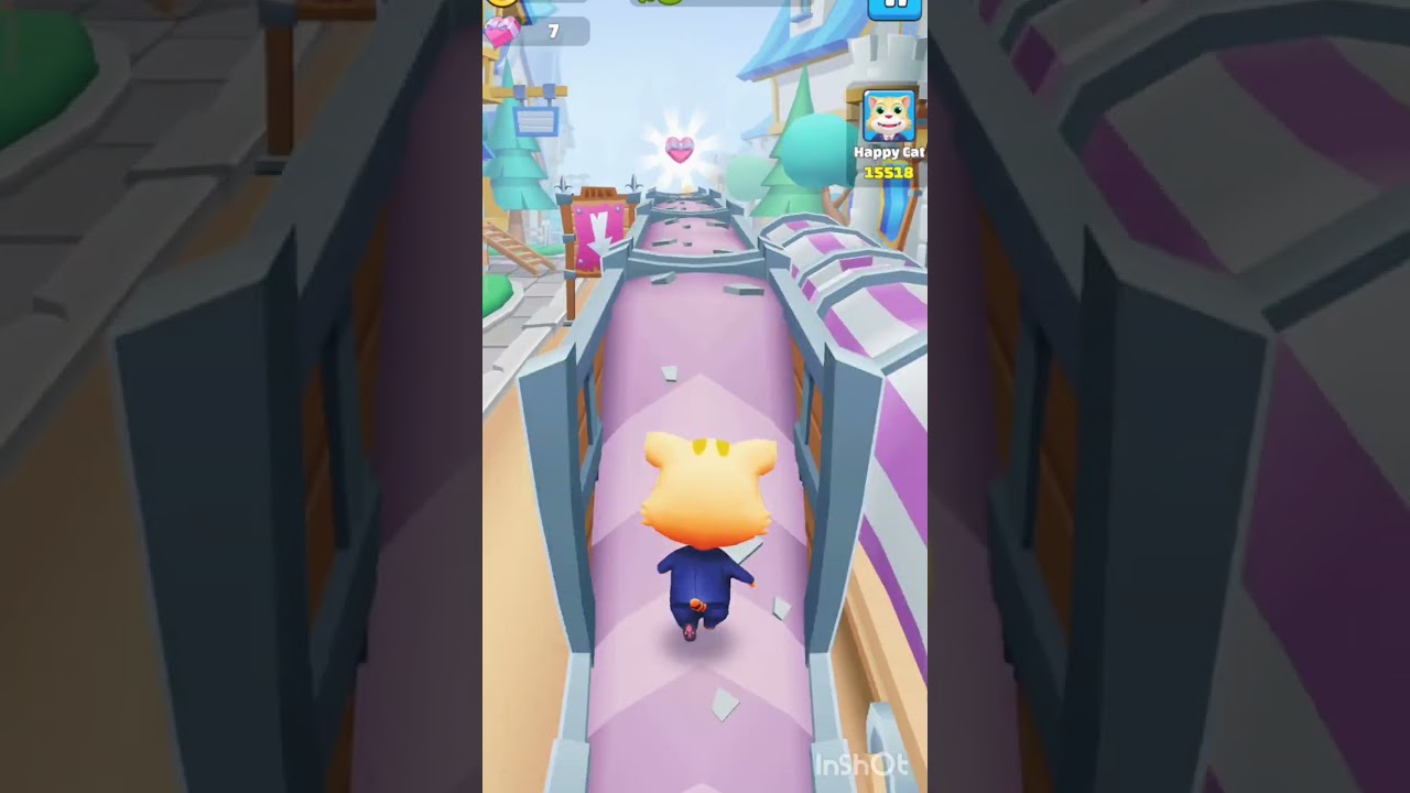 Cat running&🪙coins gameplay vedeo#ytshaorts #sortfeed #cat#coin #gaming 