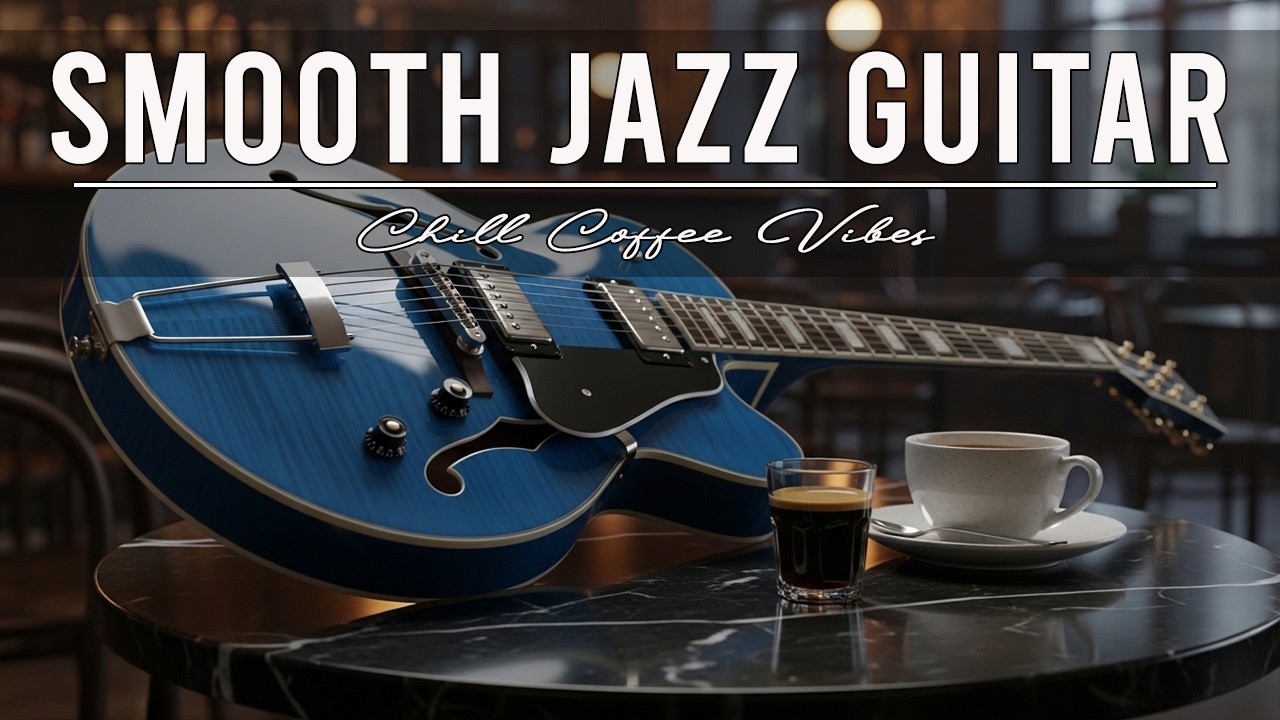 Smooth Jazz Guitar Music - Cool Cafe Vibes • Relaxing Guitar Music for Cafe, Study & Work