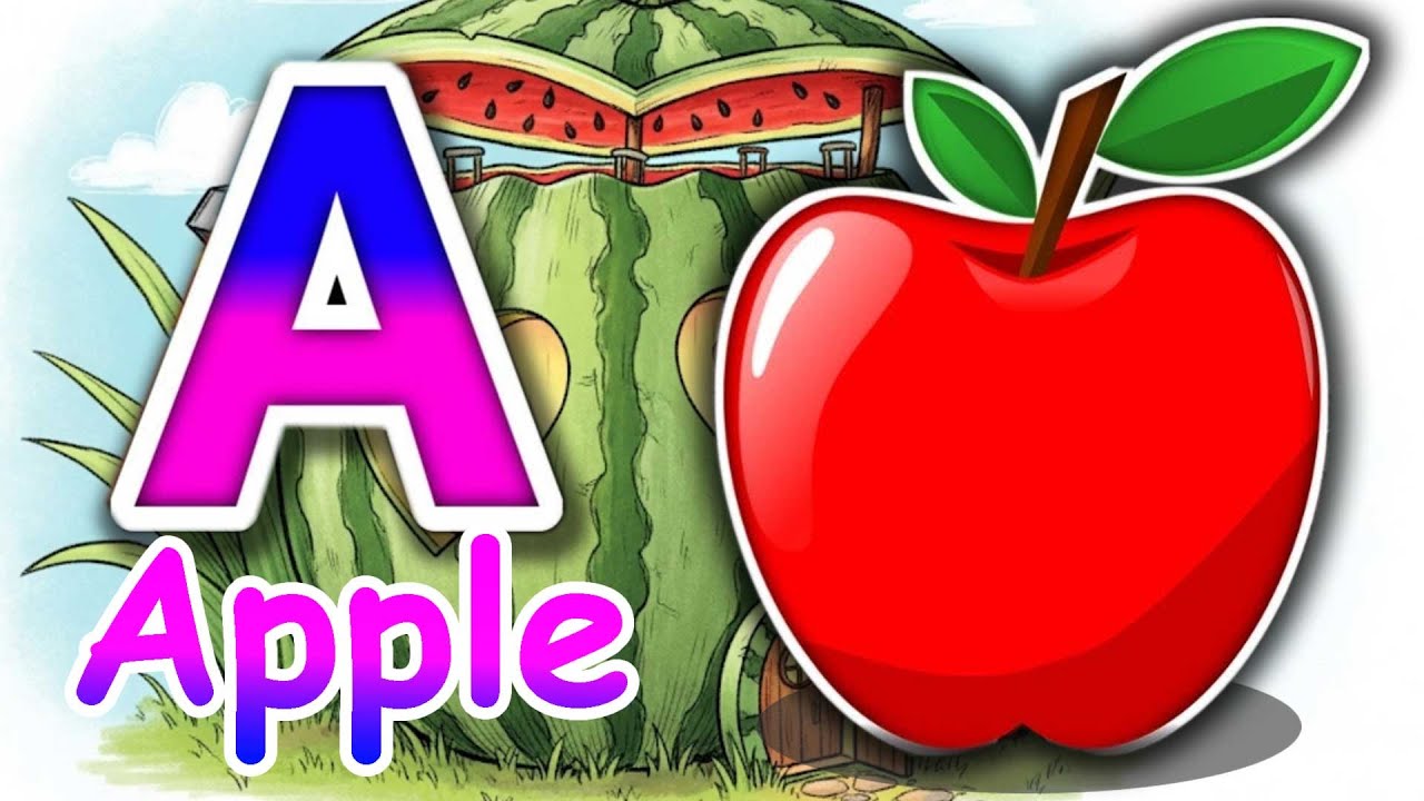 ABC Alphabet Song Phonics Word for Children Sounds and Actions from A to Z, A for Apple B for Boy 50
