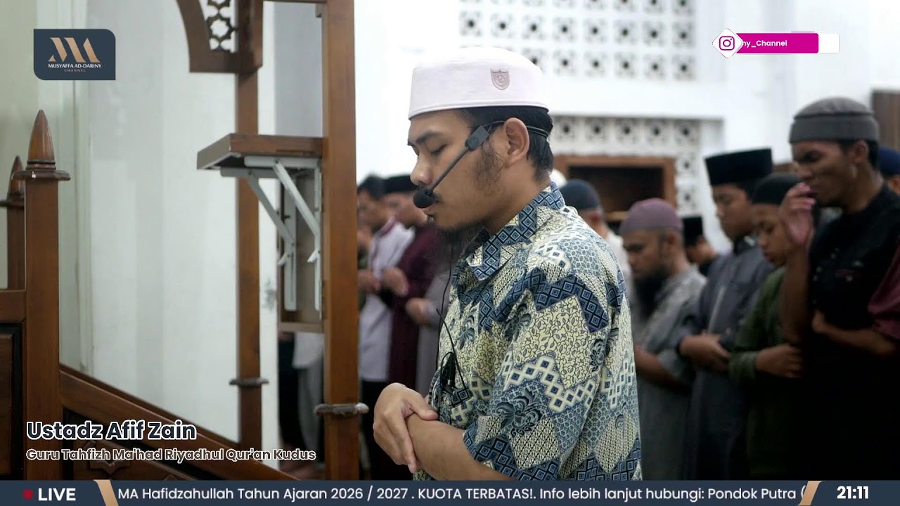 Tarawih Malam 14 Ramadan - Ust. Muhammad S.H & Ust. Afif Zain | Masjid Menara Iman Kudus