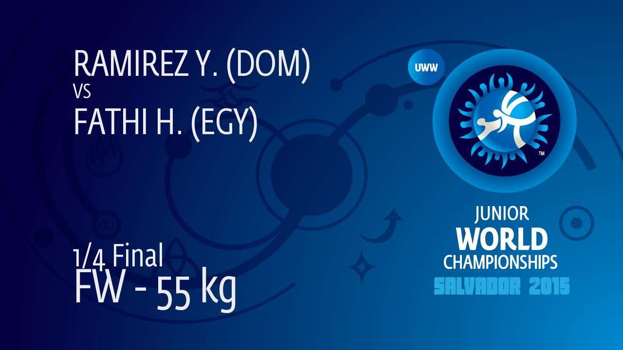 1/4 FW - 55 kg: Y. RAMIREZ (DOM) df. H. FATHI (EGY), 3-1