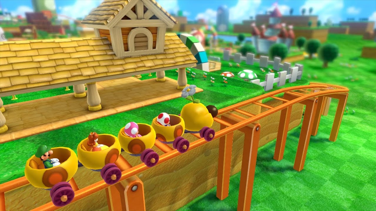 Mario Party 10 Mario Party #621 Luigi vs Toad vs Toadette vs Daisy Mushroom Park Master Difficulty