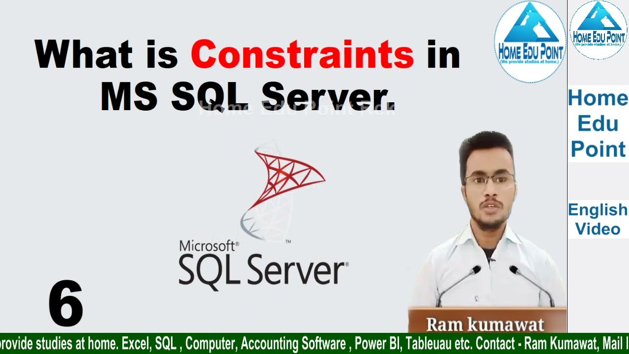 6.what is sql constraints in ms sql server.@homeedupointrck