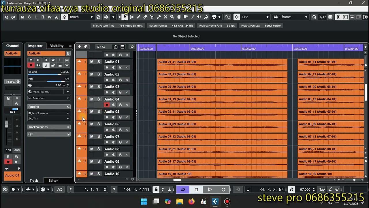 KUFANYA MIXING YA KOLASI (BACKING VOCAL) YA BAND NA KWAYA_ Steve pro 0686355215