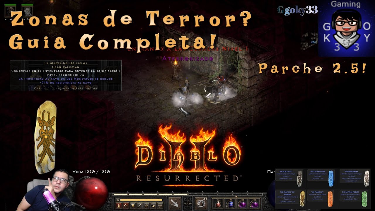 Diablo 2 Zonas de Terror? Guia Definitiva!  Nuevo Meta! Sunder Charms y Equipaje!