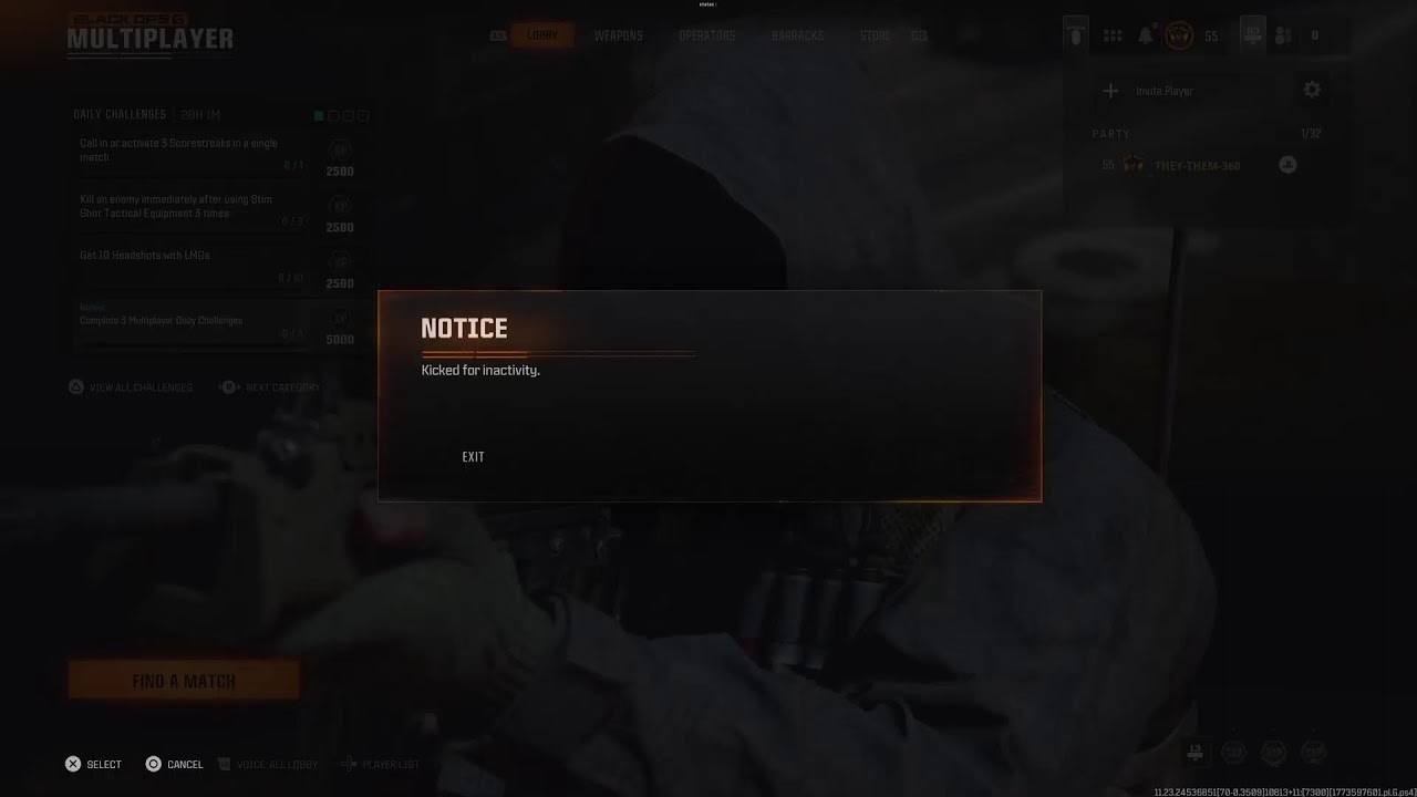 COD Disturb the gameplay.