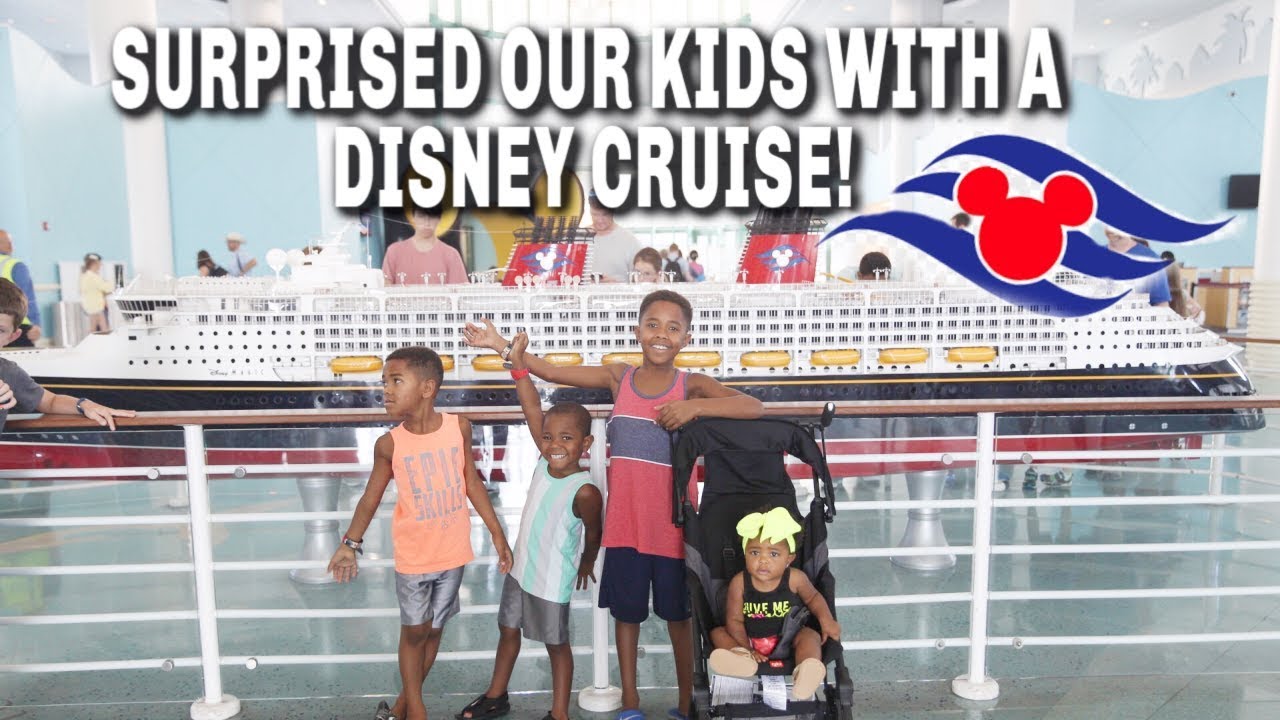 SURPRISED OUR KIDS WITH A DISNEY CRUISE!!