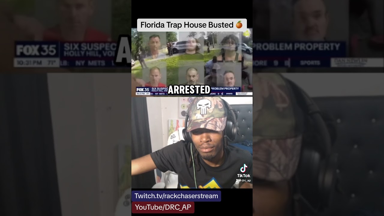 Florida Trap House Busted🍊🤣 #funny #fypシ #foryou #livestream #twitch #youtubeshorts #florida #ap