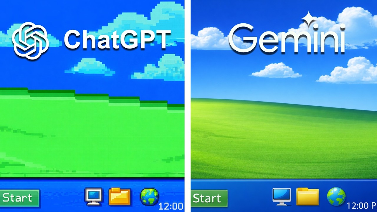 ChatGPT vs Gemini Make Windows 12 From Scratch