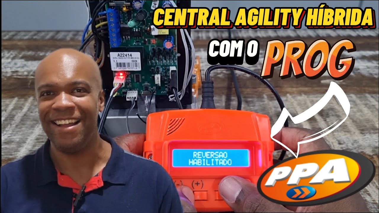 Programando a Central Agility H&iacute;brida PPA com o programador PROG e uma novidade PPA na Exposeg
