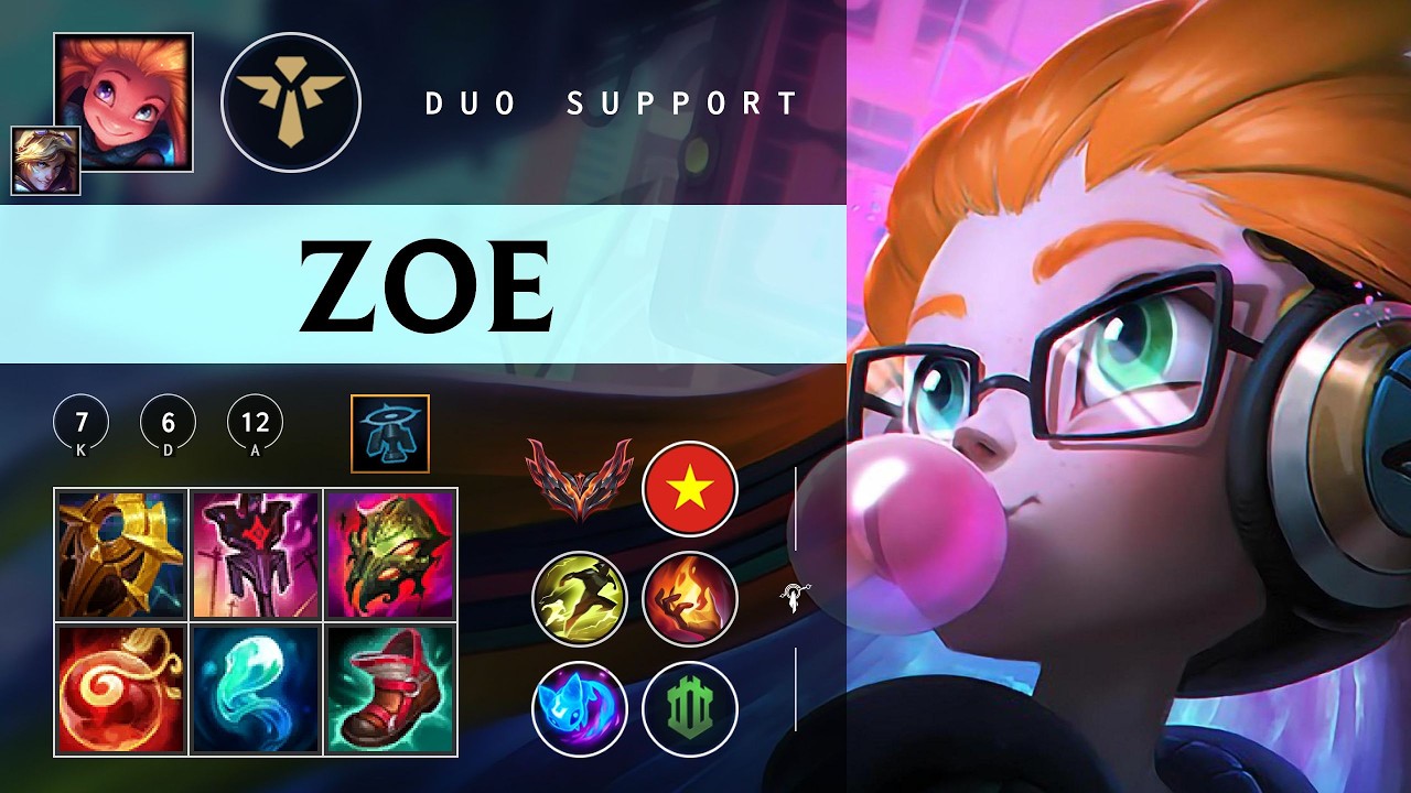 Zoe Support vs Lulu - VN Grandmaster Patch 26.05