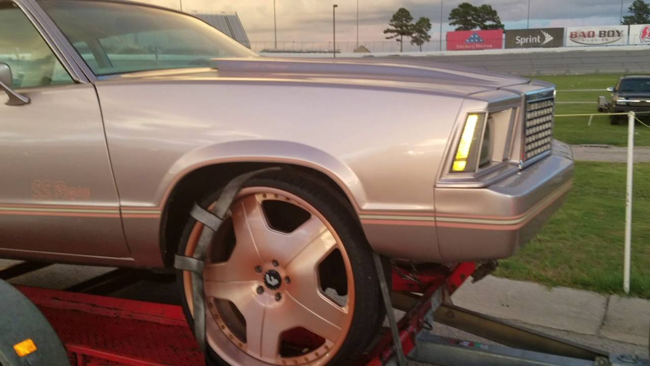 1980 chevy malibu on brushed rose gold 24s forgiatos