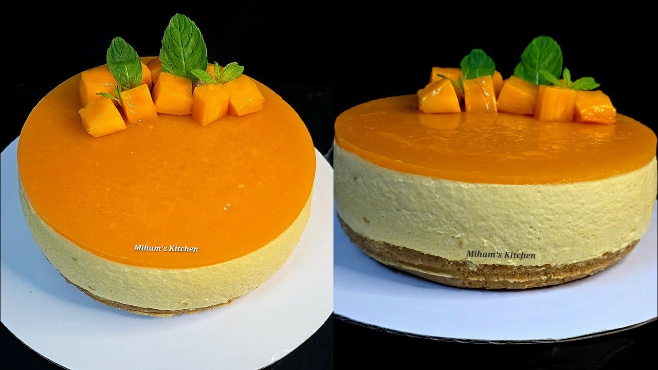 Homemade No Bake Mango Cheesecake | Perfect Creamy Texture 😋 Recipe #173