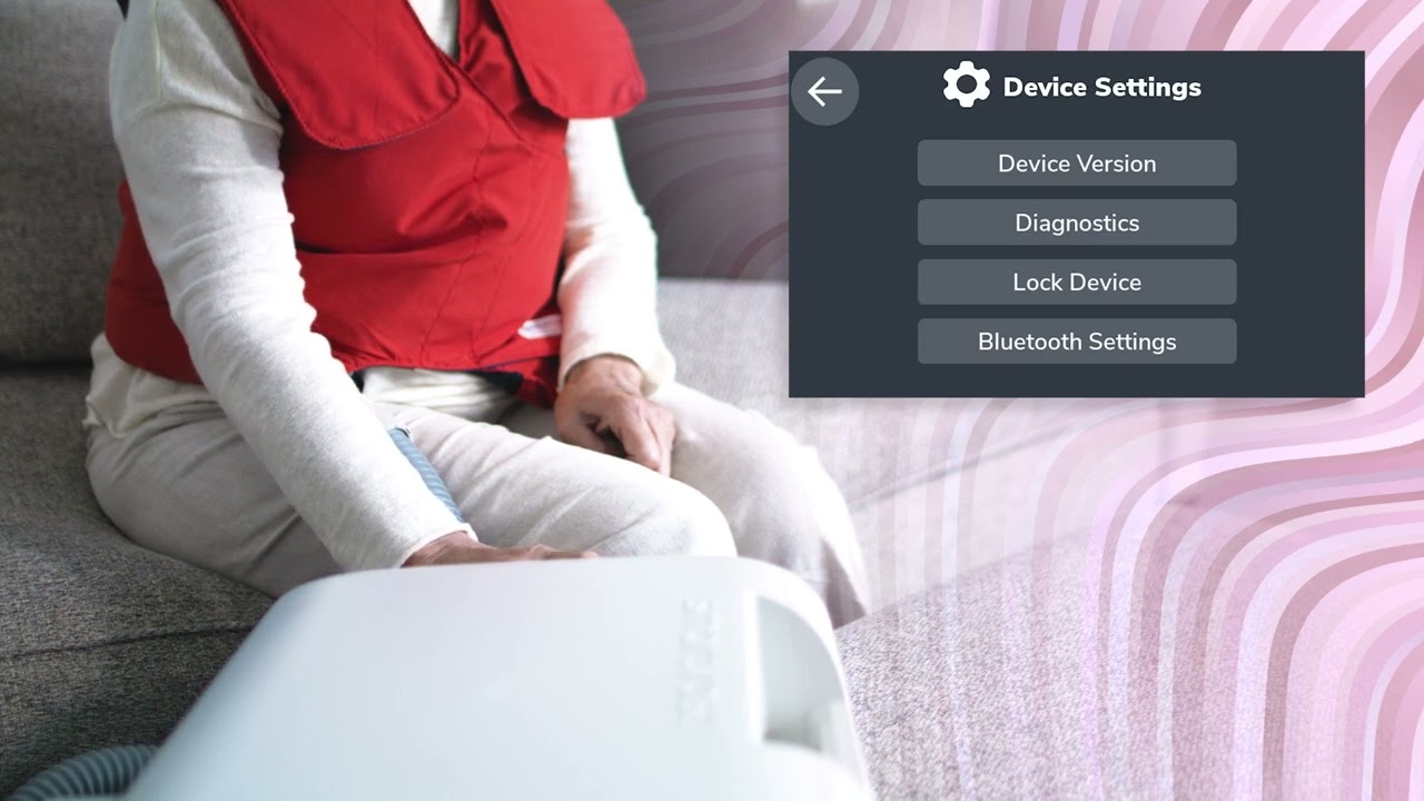 SmartVest Clearway Device: Settings Menu