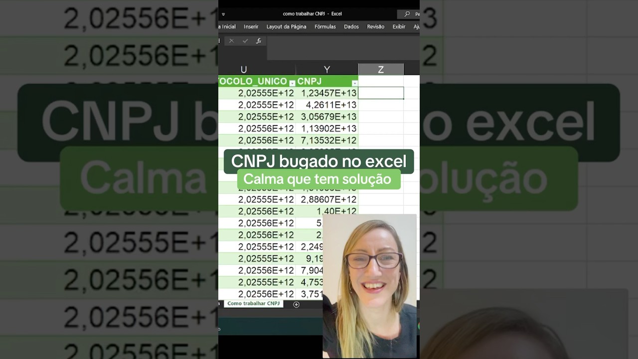 CNPJ errado no Excel? Veja como corrigir em segundos!