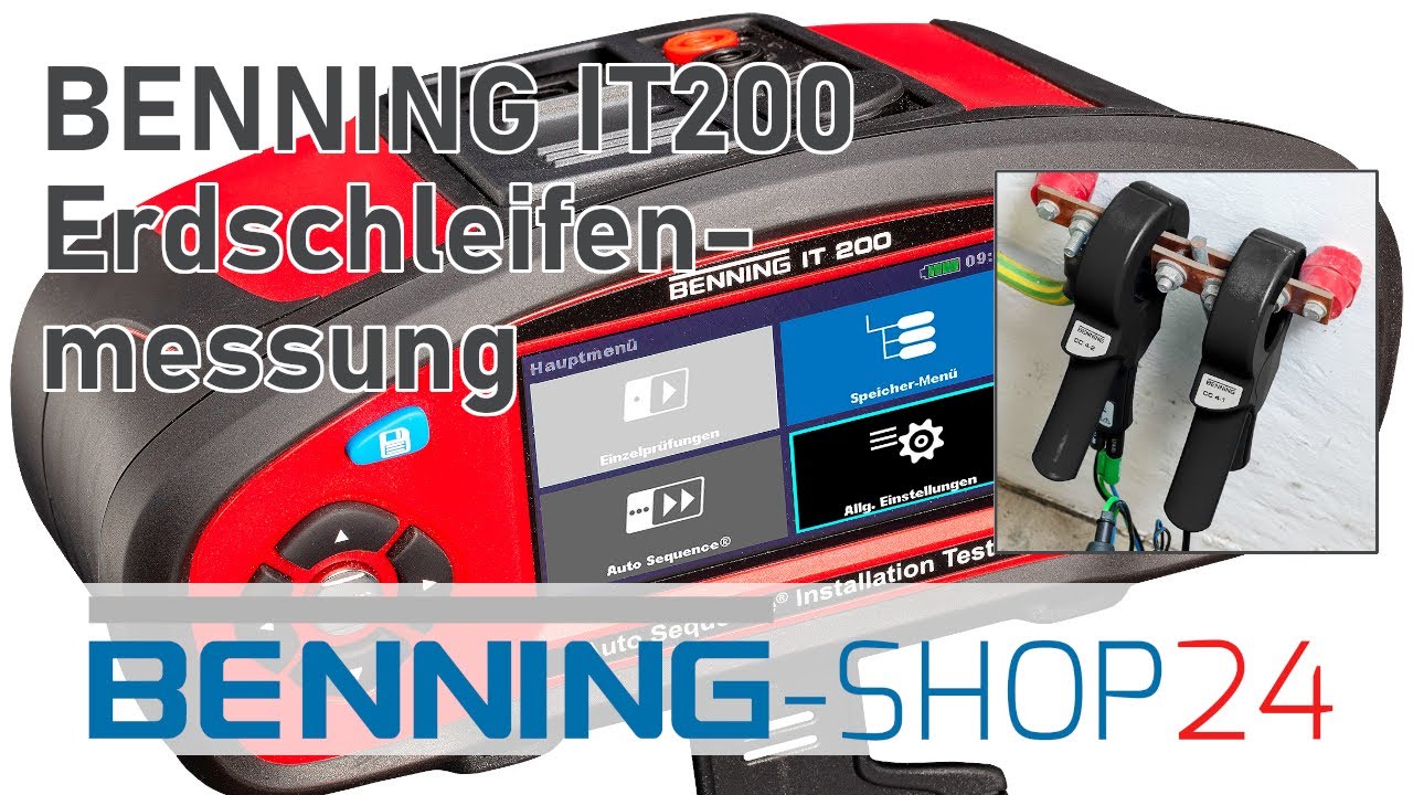 BENNING IT200: Zwei-Zangen Erdschleifenmessung